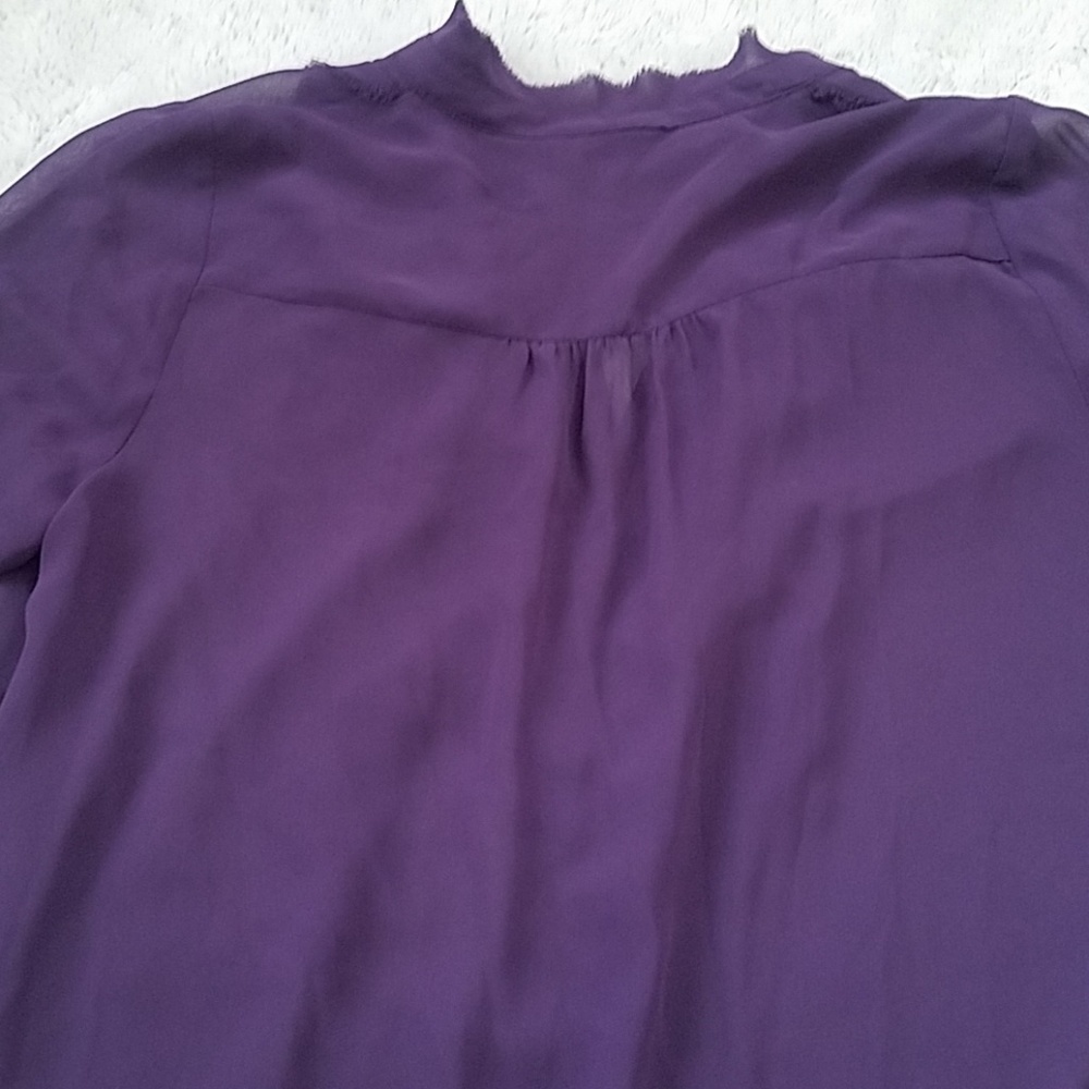 Lauren Conrad Purple Tunic Blouse - Picture 3 of 3